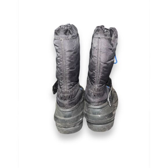 Sorel Big Kids Black Flurry Waterproof TP Insulated Boots sz 5 Washable Liner Ru - Picture 7 of 8